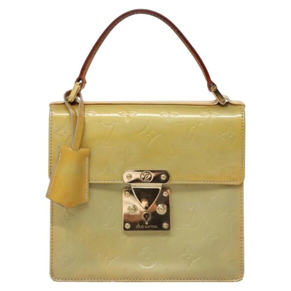 LOUIS VUITTON Monogram Vernis Spring Street Hand Bag Gris M91029 LV Auth EC572 - Picture 2 of 16